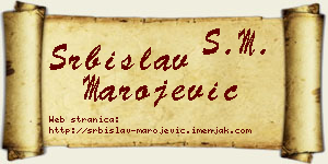Srbislav Marojević vizit kartica